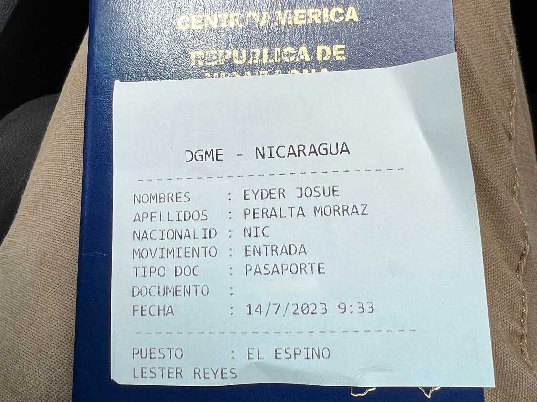 Nicaragua has barred the access of most foreign journalists for years. NPR's Eyder Peralta entered on his Nicaraguan passport through a rural border post.