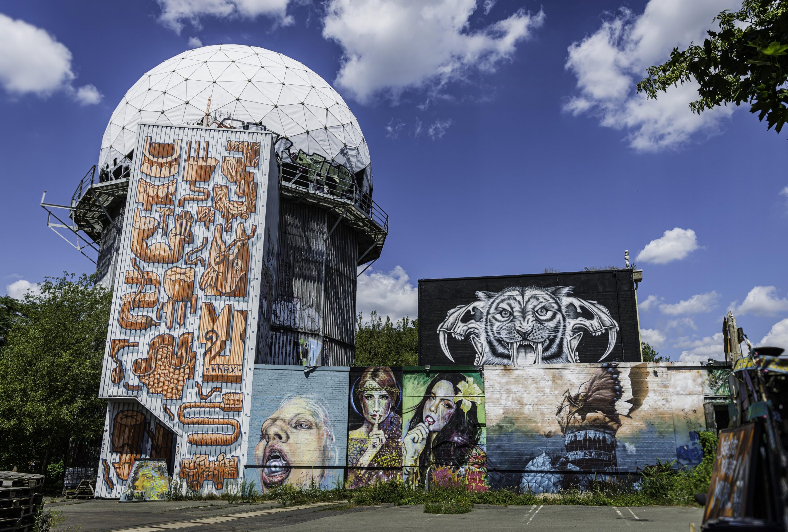 Incredible murals now line the walls of the Cold War listening station