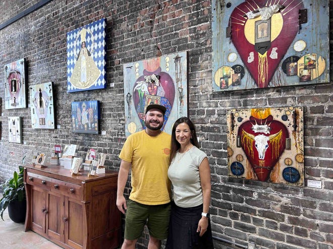 Hattiesburg artists Hector Boldo and Jacqueline Wooton started an organization to bring together Latinx artists in Mississippi, Thursday, Sept. 14, 2023.