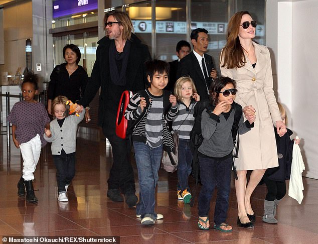 They welcomed three children - Shiloh and twins Vivienne and Knox. They also adopted Zahara and Pax, and Brad adopted the son Angelina had adopted before they got together, Maddox