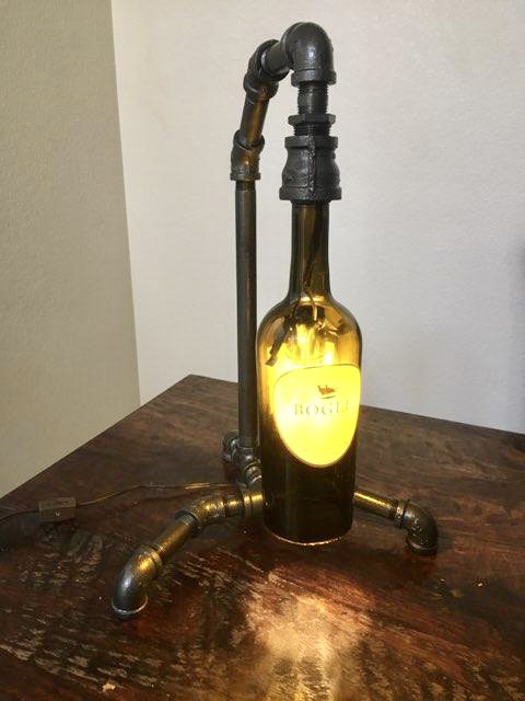 Scrap metal art by Kent Schlientz is turned into a lamp, location and date unspecified | Photo courtesy of Kent Schlientz, St. George News