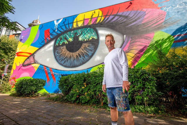 My Dog Sighs' has taken part in street art festivals across the country, and now he looks to bring one to his hometown. Picture: Habibur Rahman.