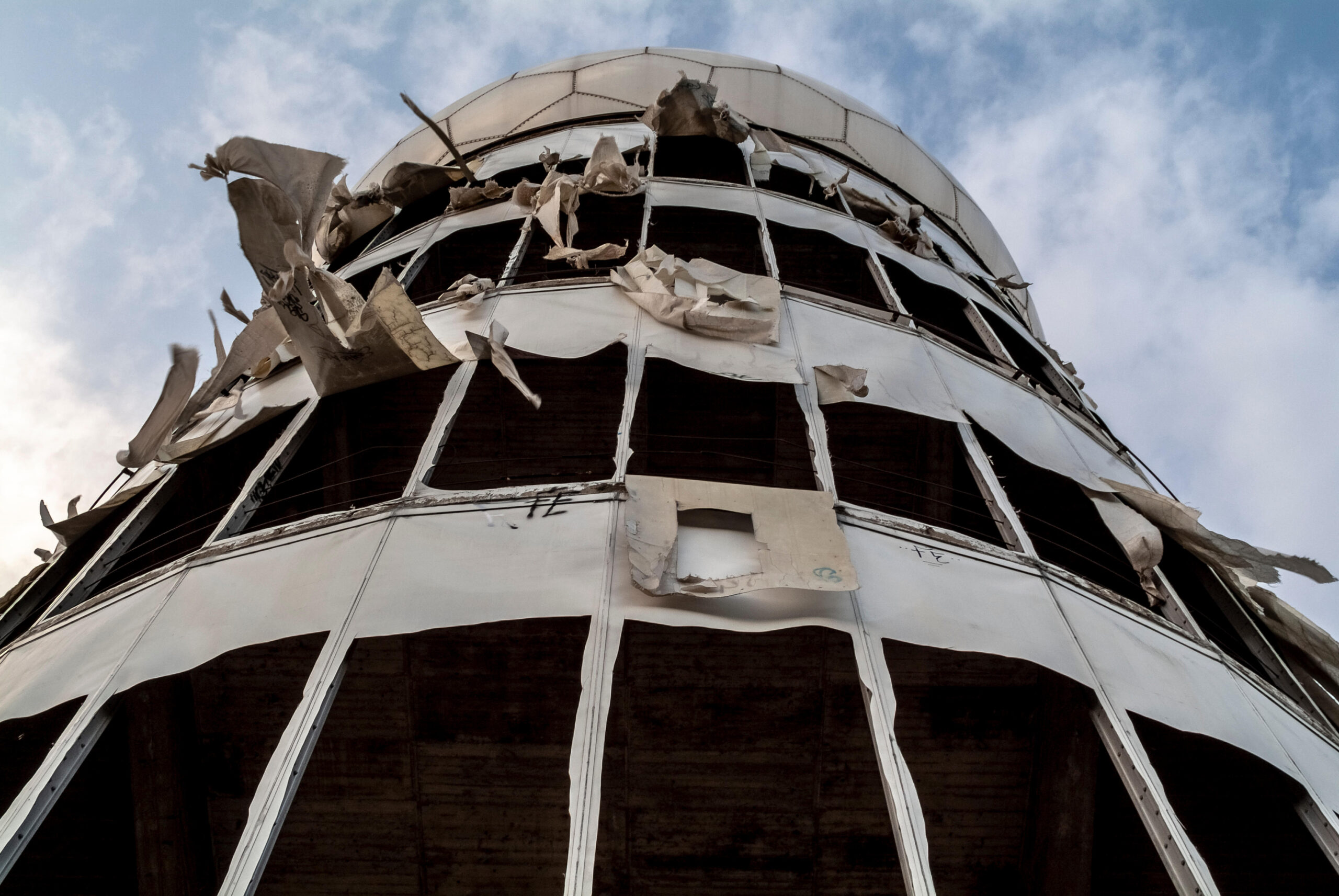Its towers have fallen into disrepair after the site was abandoned by the NSA
