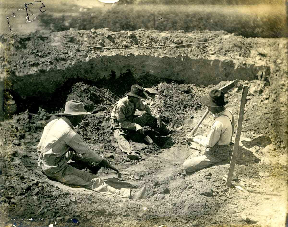 gerard fowke archaeological excavation dawson mound 7 1907