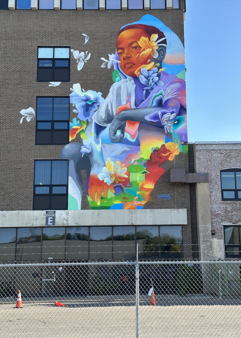 A mural by Max Sansing in St. Paul, Minnesota.