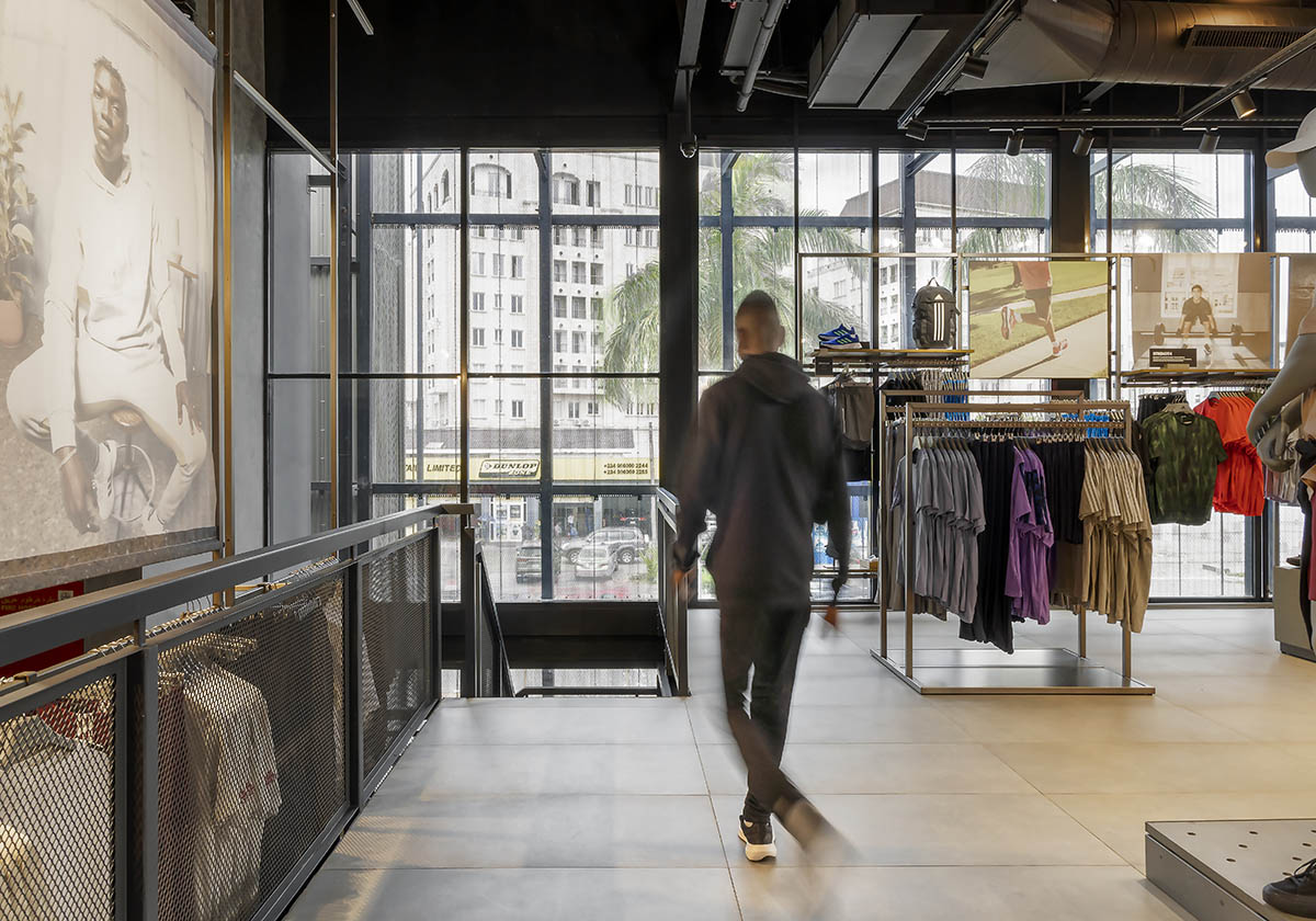 Lagos context informs Oshinowo Studio-designed Adidas flagship store clad in perforated sheets