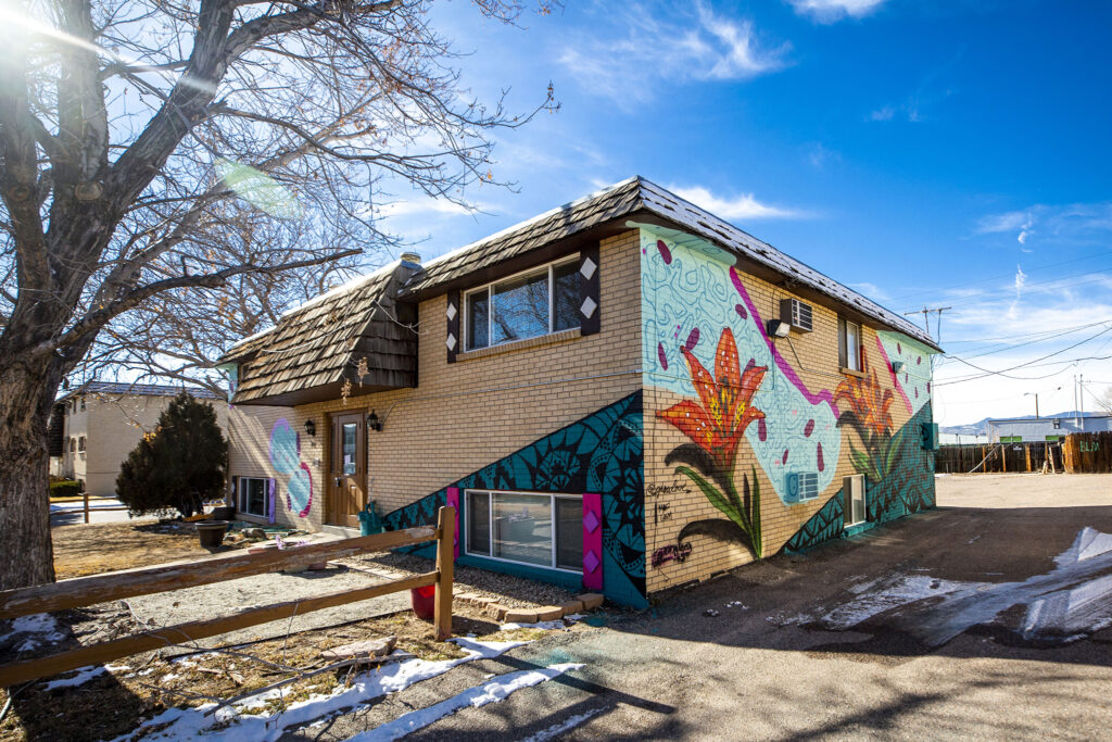 A mural by Grow Love, aka Robyn Frances, Moe Gram and Tribal Murals painted during Babe Walls 2020 in Westminster. Jan. 12, 2020.