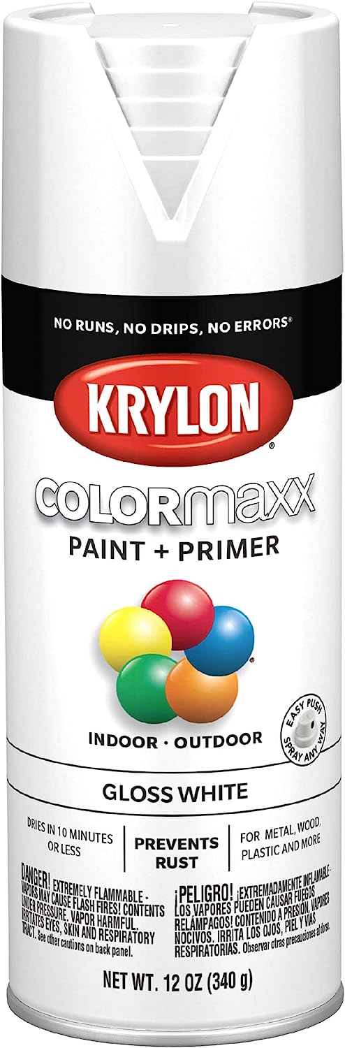 Krylon COLORmaxx Spray Paint Gloss White