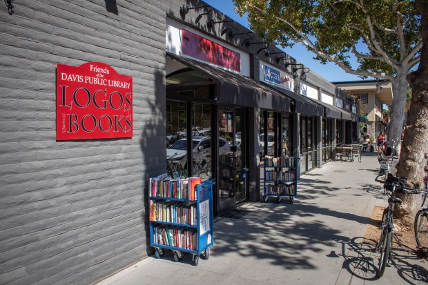Logos Books Tuesday, Oct. 3 located at 513 Second St. in Davis. The store sells books donated by Davis residents and uses profits raised from sales to fund Davis Public Library programs. (Gerardo Zavala/Daily Democrat)
