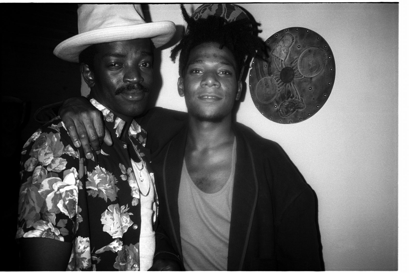 Brathwaite and JeanMichel Basquiat at Anita Sarkos Voodoo Party at the Palladium New York City 1986.