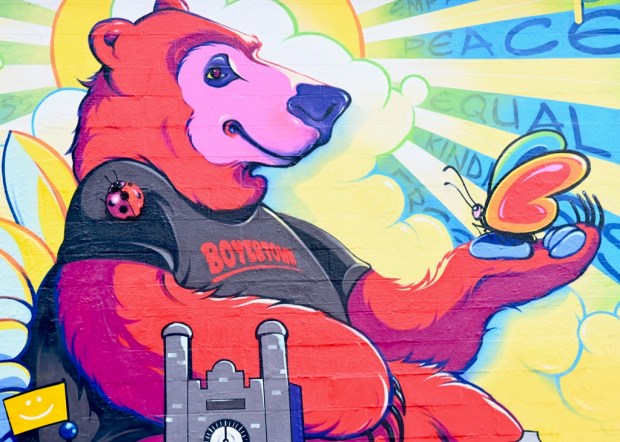 Boyertown Area School District’s bear mascot is front and center...