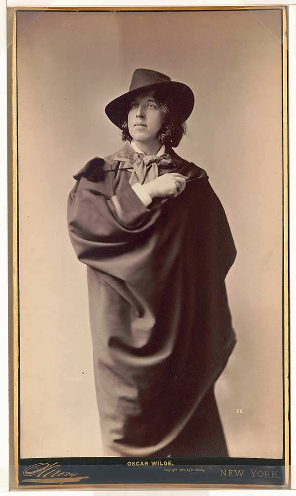 Oscar Wilde in New York City (1882), via Wikimedia Commons