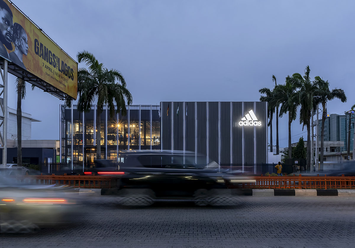 Lagos context informs Oshinowo Studio-designed Adidas flagship store clad in perforated sheets