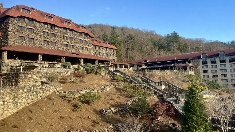 Exterior of the Omni Grove Park Inn