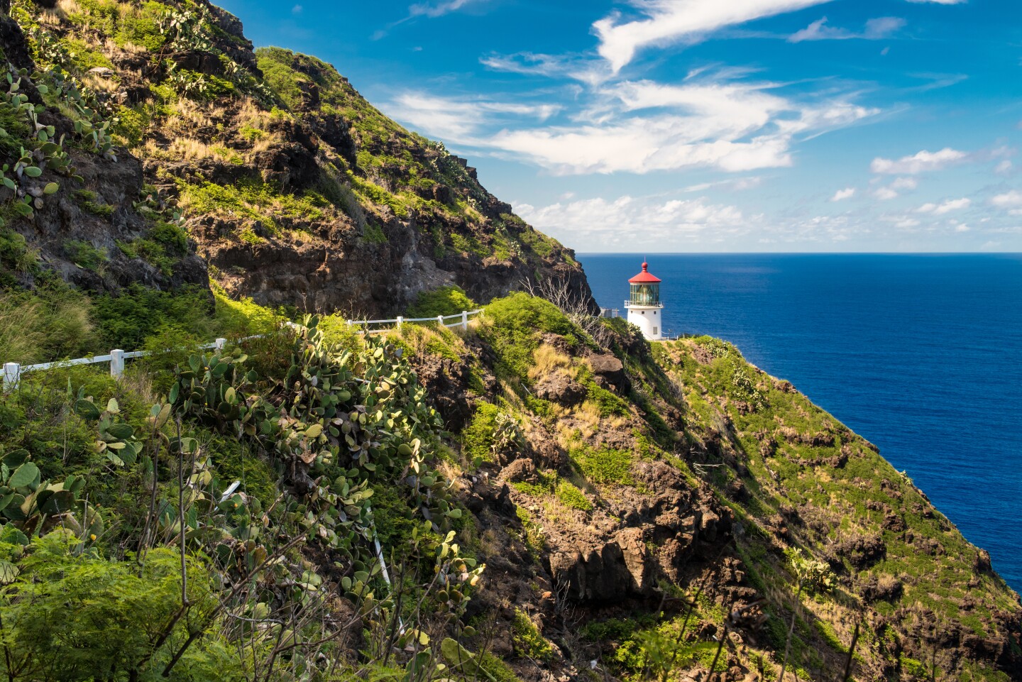 Makapu'u Point Lighthouse in Oahu, Hawaii