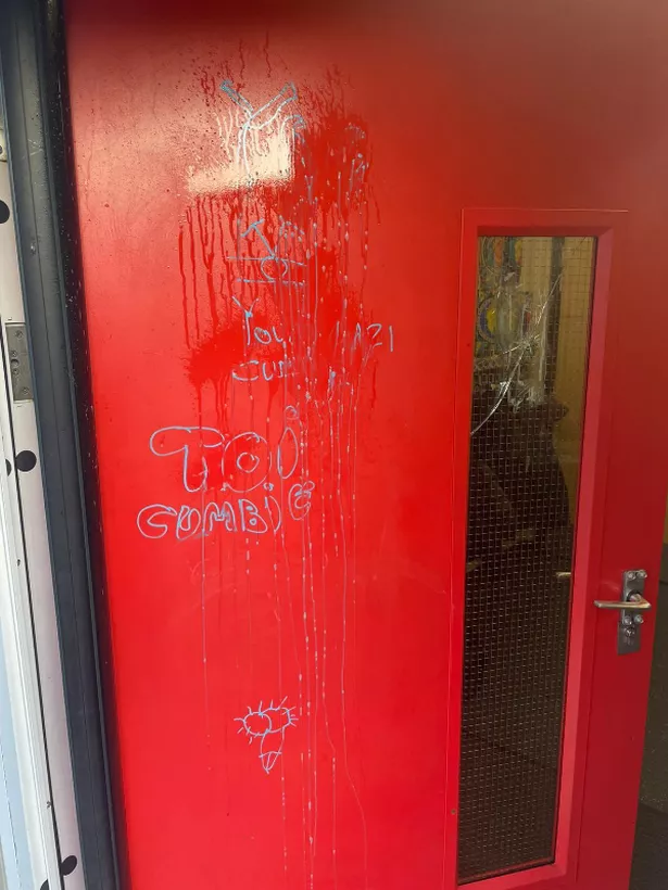 Doorways were also targeted
