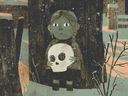A detail from the cover of The Skull, written and illustrated by Jon Klassen.
