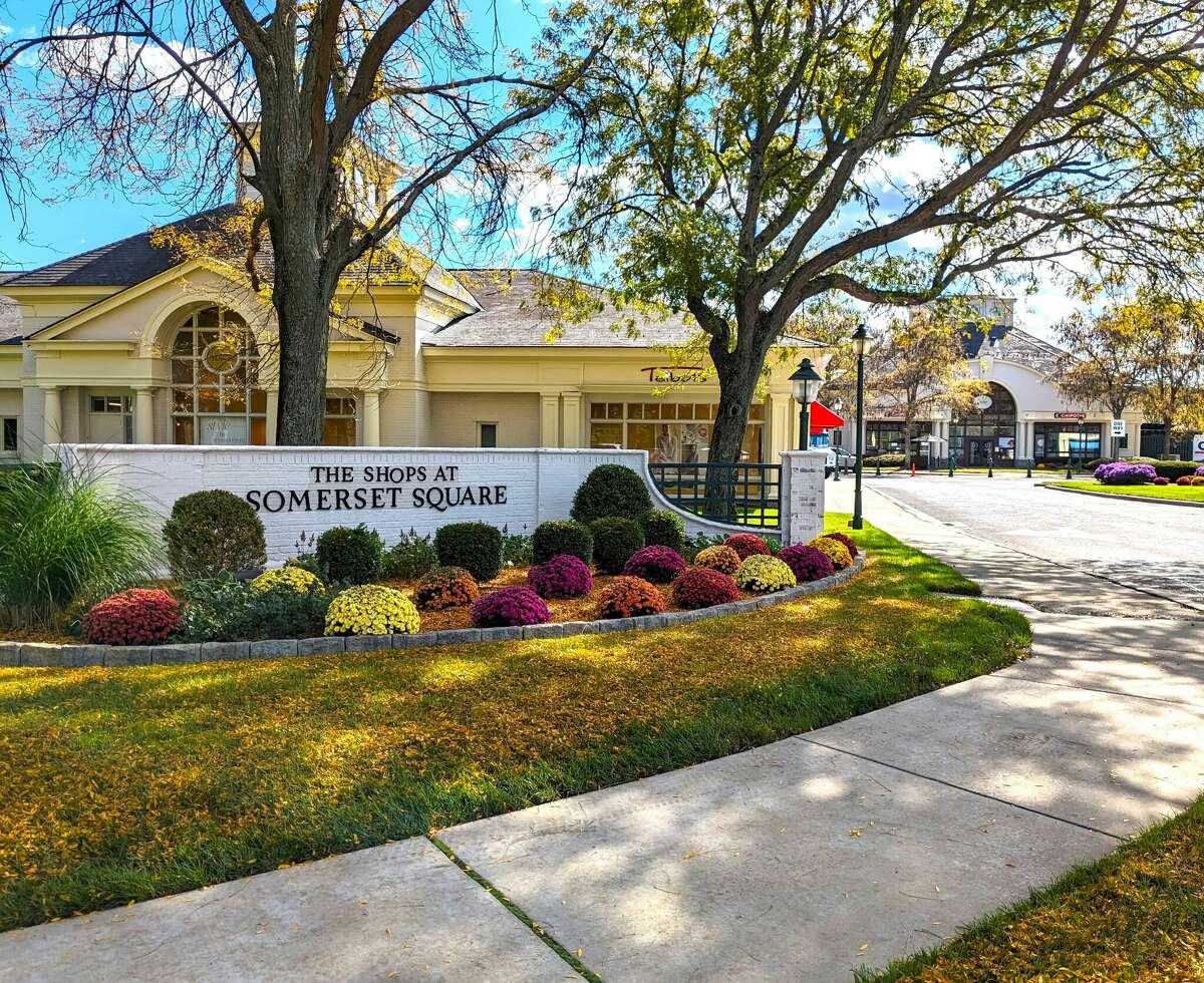 An entrance to The Shops at Somerset Square, a Glastonbury lifestyle center. The retail center will be adding four new tenants next year.