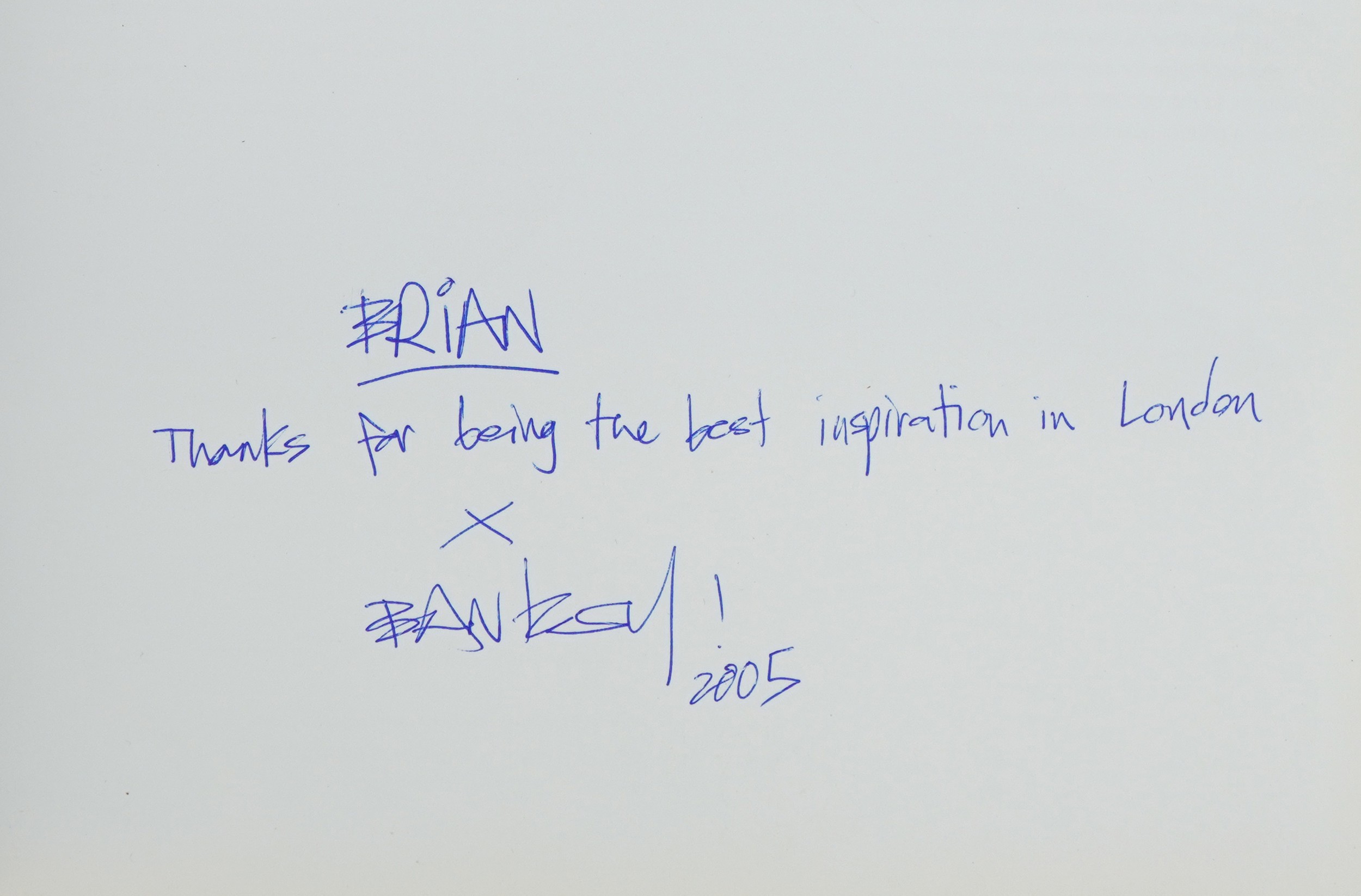 The message from Banksy to Brian Haw