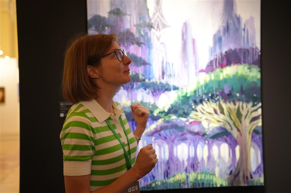 Exhibition merges traditional art with digital techniques