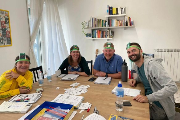 Italianopoli classes contain a maximum of six students.
