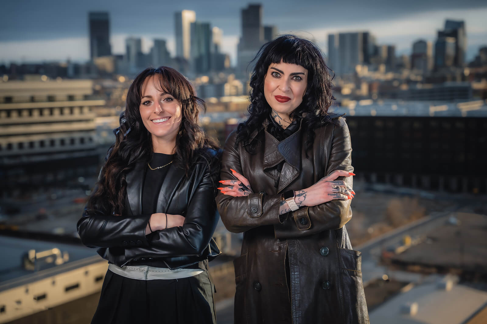 Portrait photograph of Ally Grimm and Charity Von Guinness, 2023, Ally Grimm and Charity Von Guinness | Denver Walls x RiNo Art District | Ally Grimm and Charity Von Guinness | STIRworld