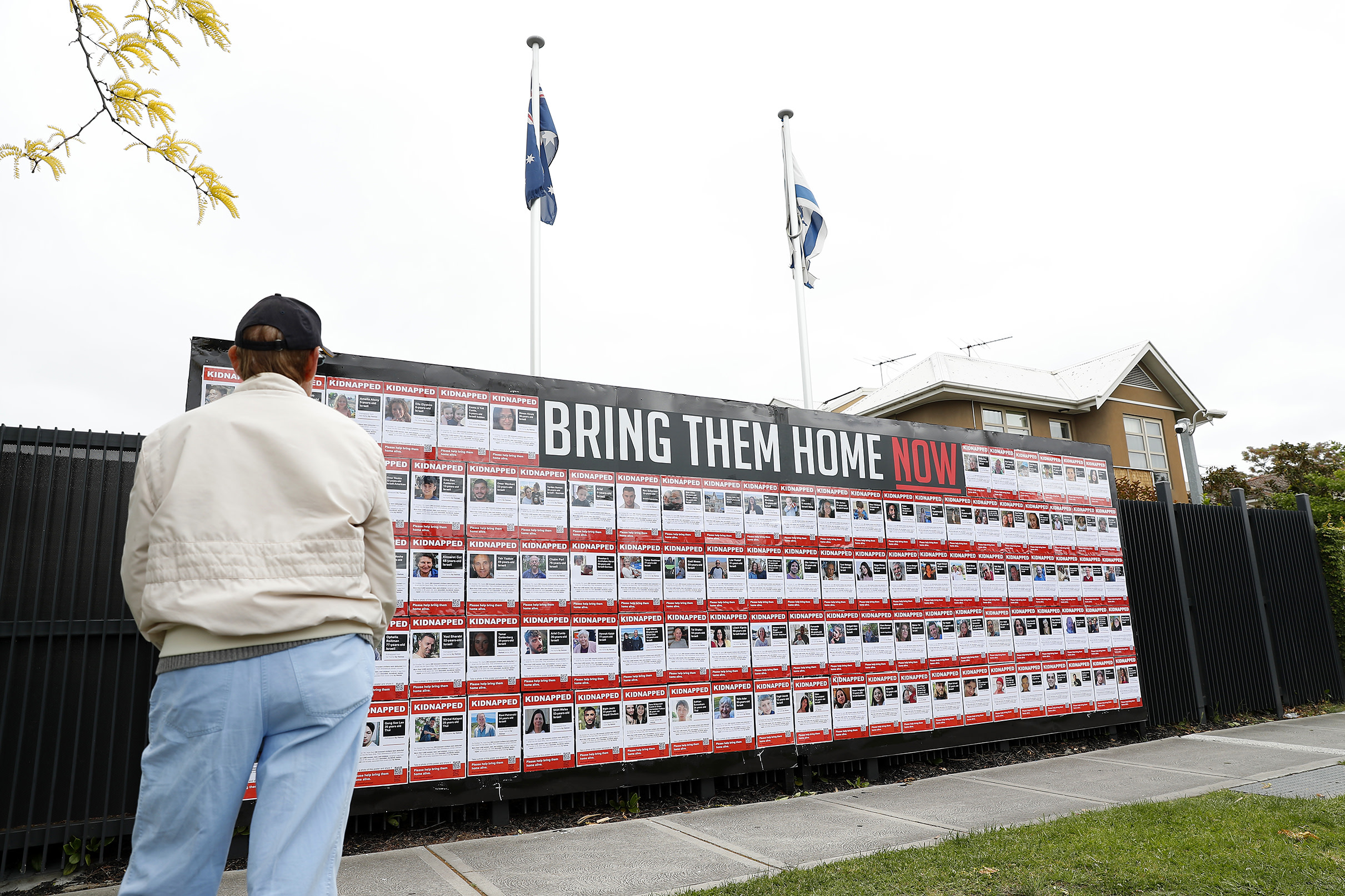  The Wall of Hope before graffiti was spray painted over it, Melbourne Australia (Courtesy Zionism Victoria)