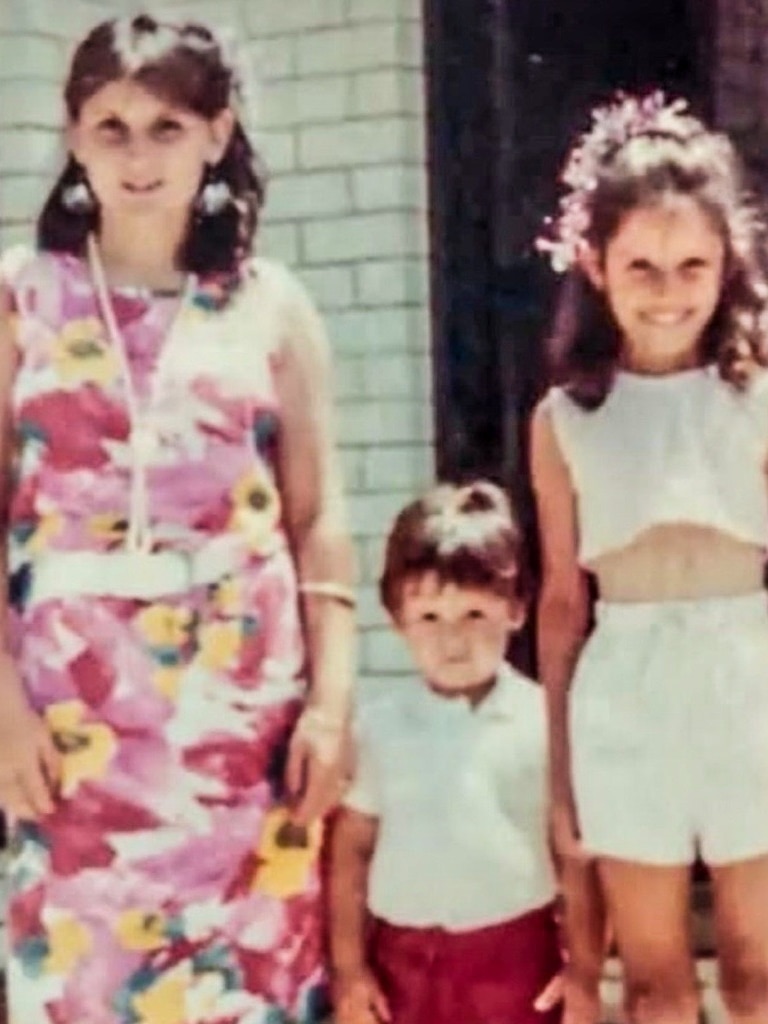 A vintage photo of Gordana and her two siblings 