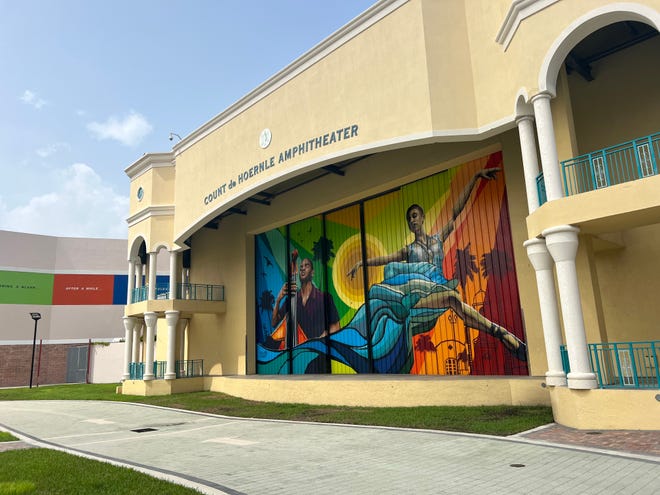 The Mizner Park Amphitheater features a variety of concerts and events each month. Its first event this holiday season will be the holiday tree lighting on Nov. 18.