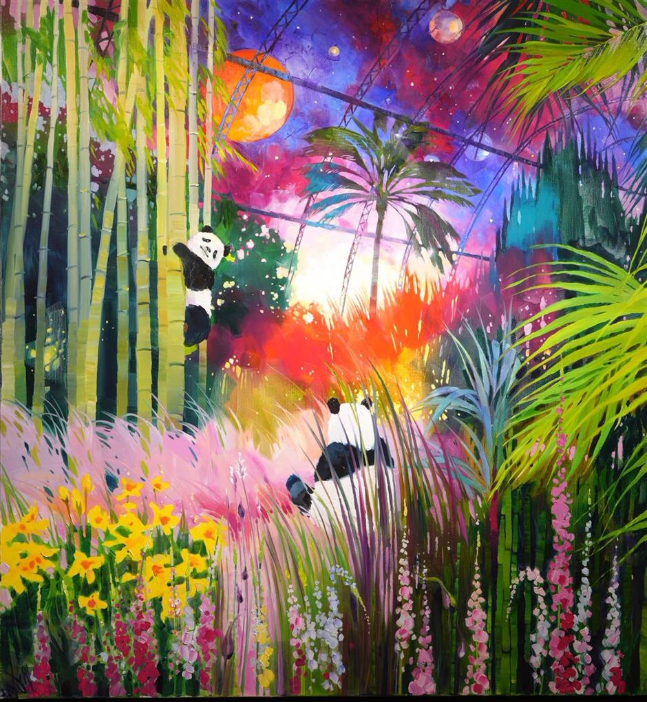 Exhibition merges traditional art with digital techniques