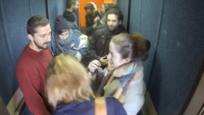 Shia LaBeouf, Rönkkö & Turner. Photo: still from YouTube.