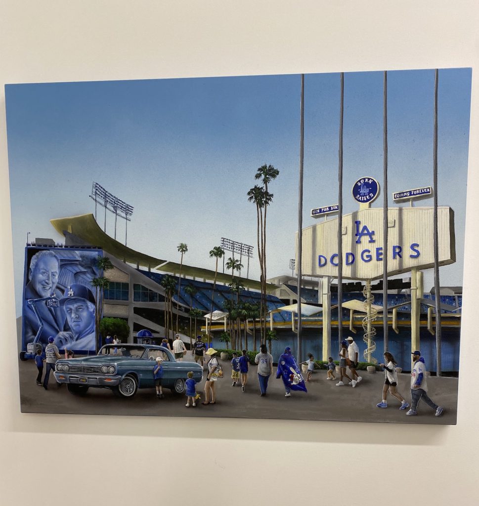 Gustavo Zermeño Jr.'s depiction of Dodger Stadium at 