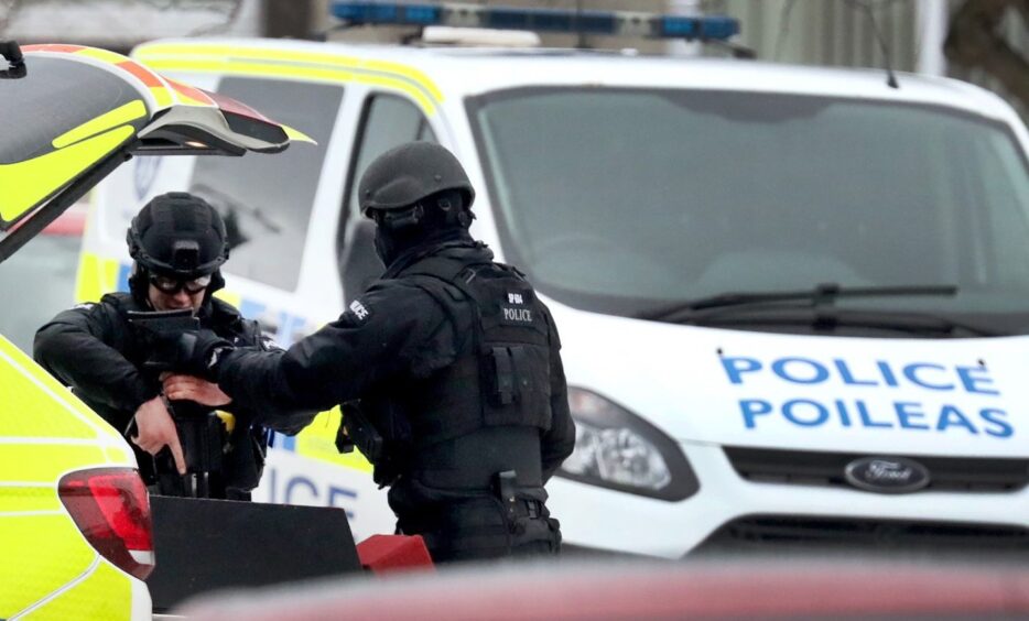 police activity on Balunie Street, Dundee