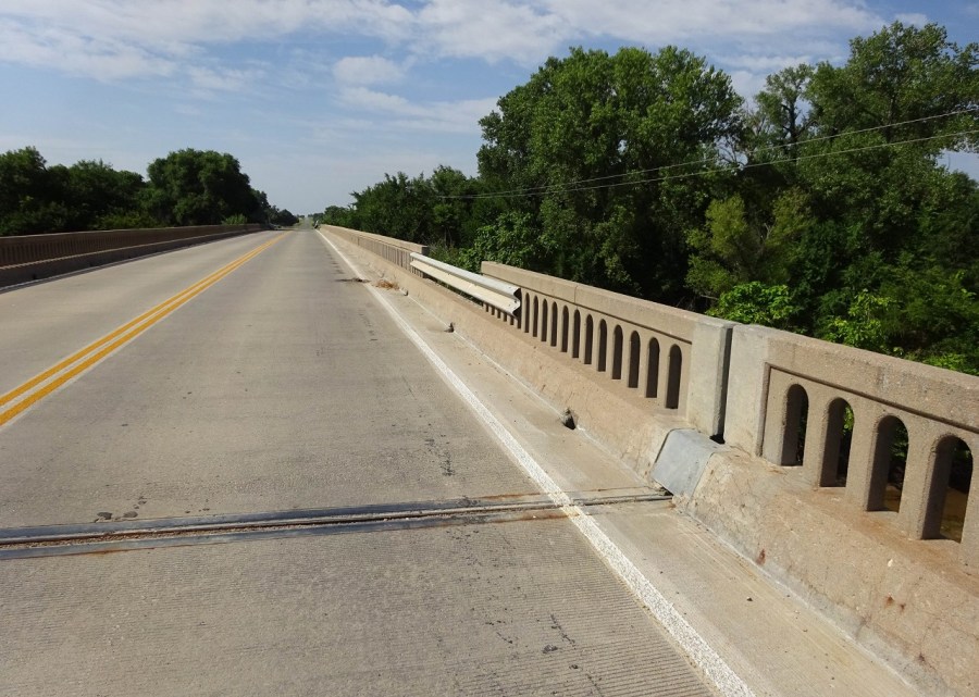 151st Street bridge over the Ninnescah River, southwest of Clearwater. (Photo Courtesy Sedgwick County)