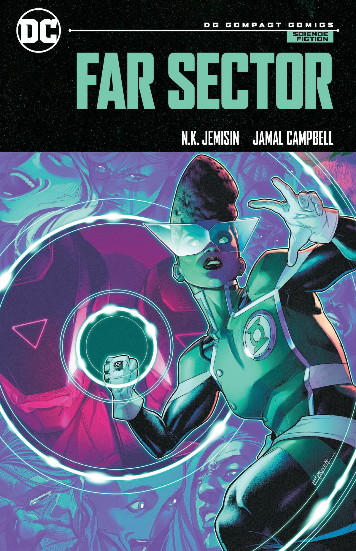 Far Sector by N.K. Jemisin and Jamal Campbell cover for DC Compact Comics