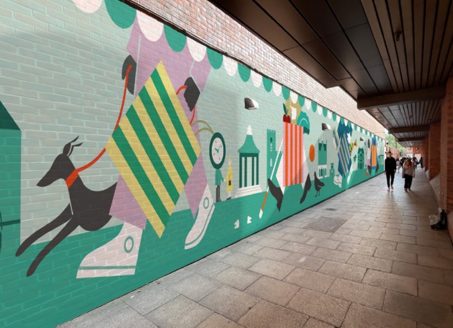 How the mural is expected to look when complete
