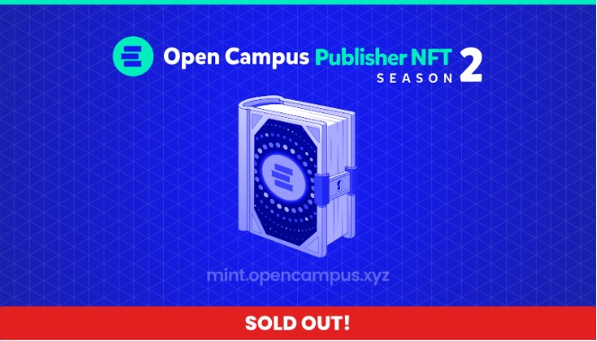 Open Campus Publisher NFT season 2