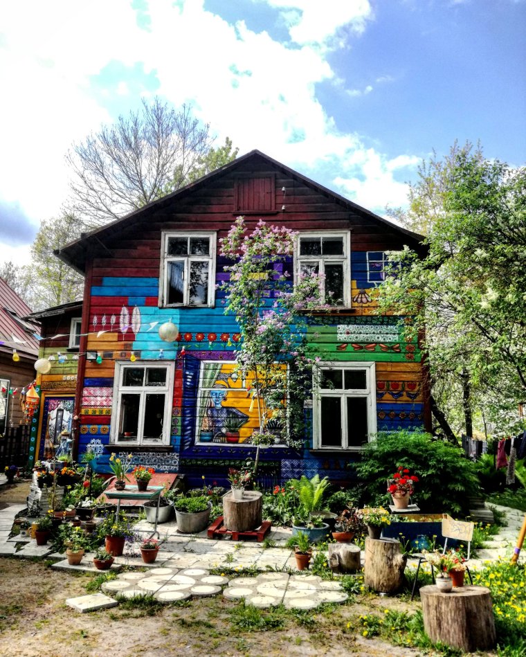 A wooden house in 'Soup Town' (Photo: Evelin Pihlak)