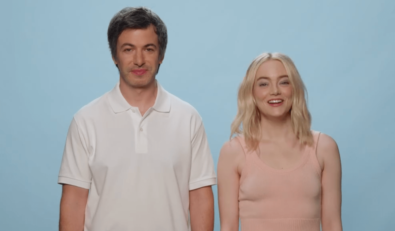Nathan Fielder and Emma Stone