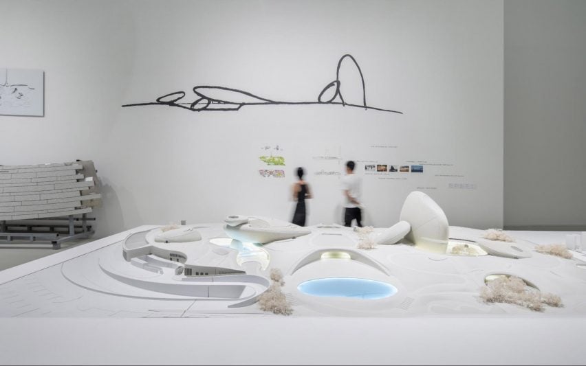 Photo of people in exhibition