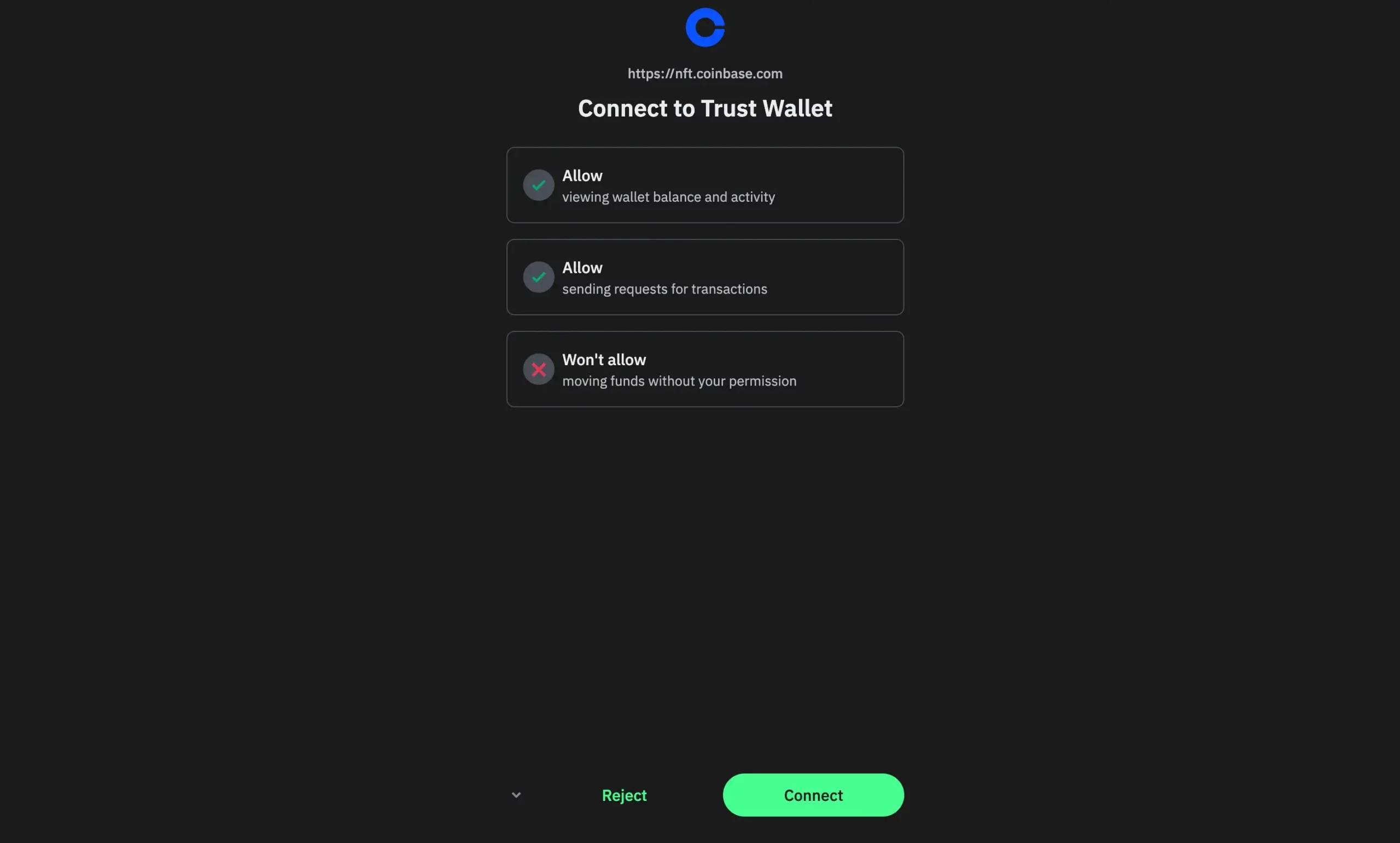 Step 4: Accept Coinbase’s Access to Your Information 