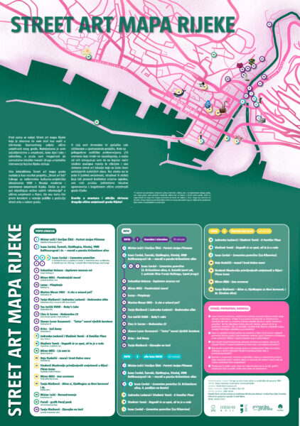 Street art mapa grada Rijeke