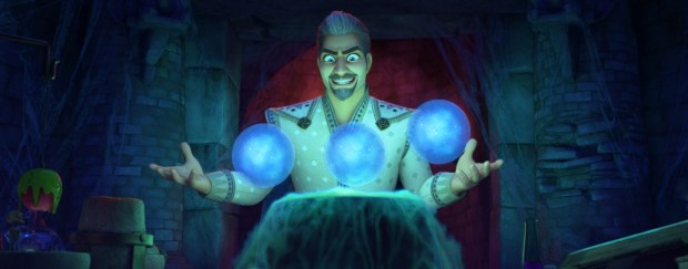 King Magnifico, voiced by Chris Pine, draws powers from the wishes of the people of his island in