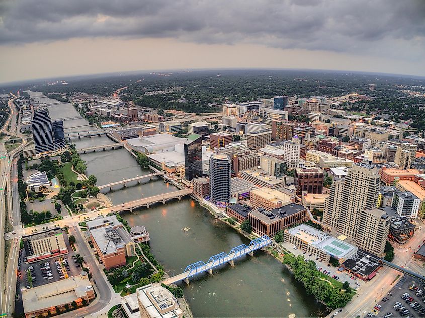 The gorgeous city of Grand Rapids, Michigan.