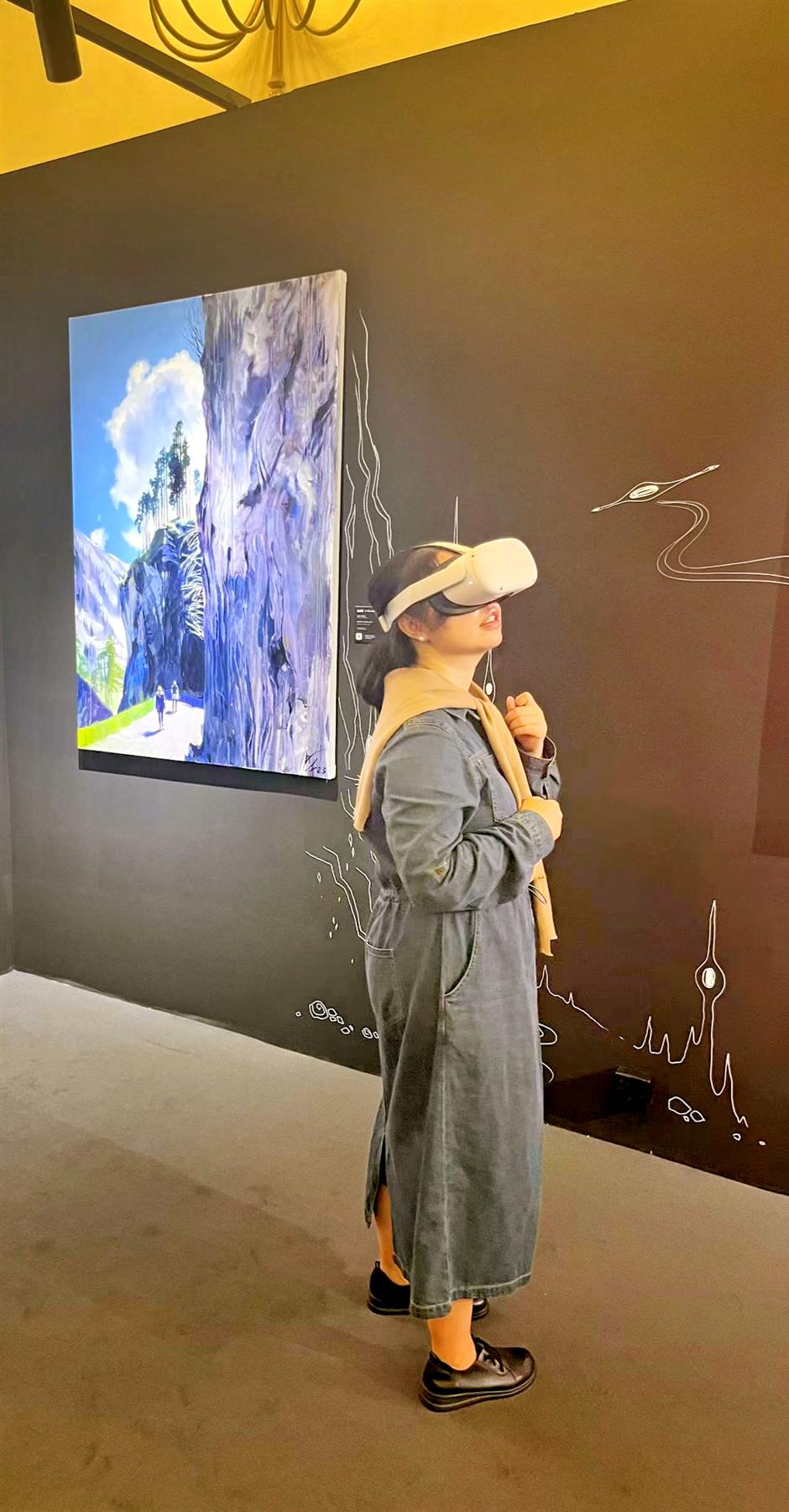 Exhibition merges traditional art with digital techniques