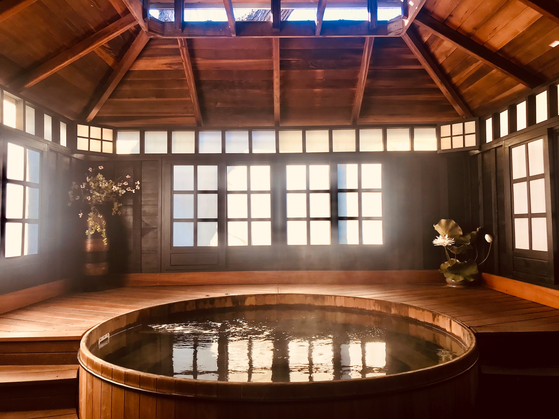 inside of a hot spring inn The inside of a hot spring inn