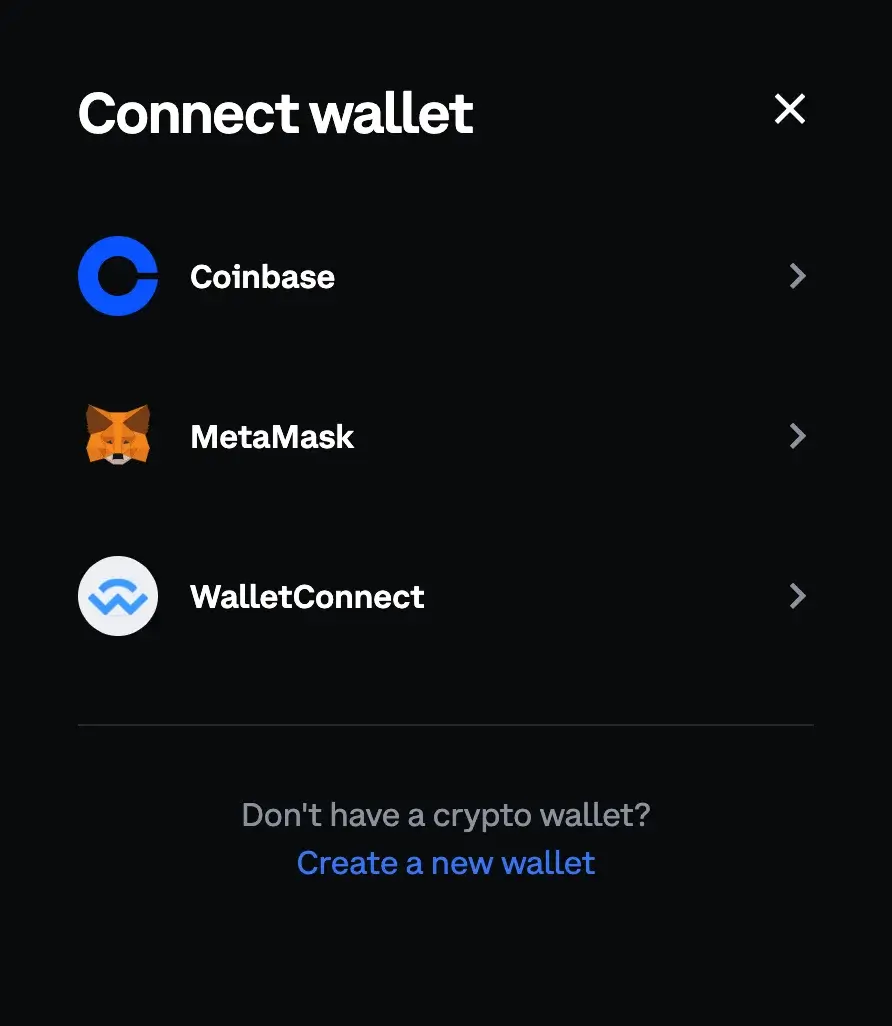Step 3: Connect your wallet