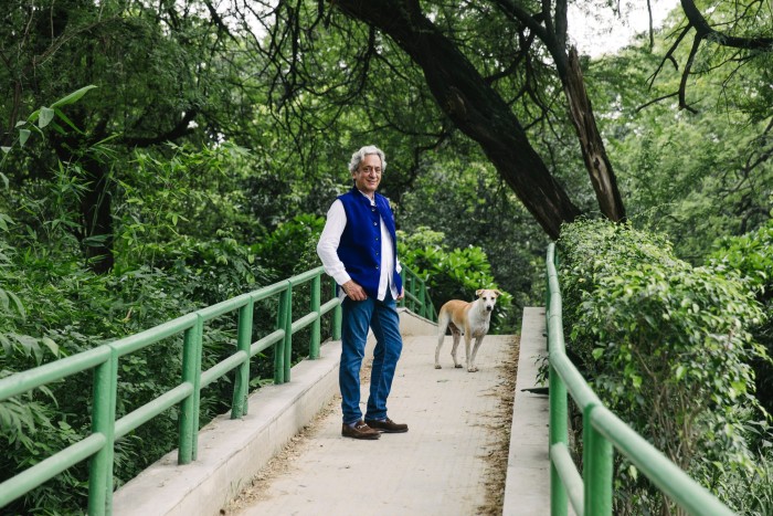 Jamshyd Sethna walking in Lodhi Gardens