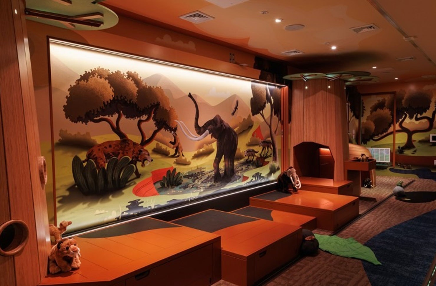 a room inside a museum