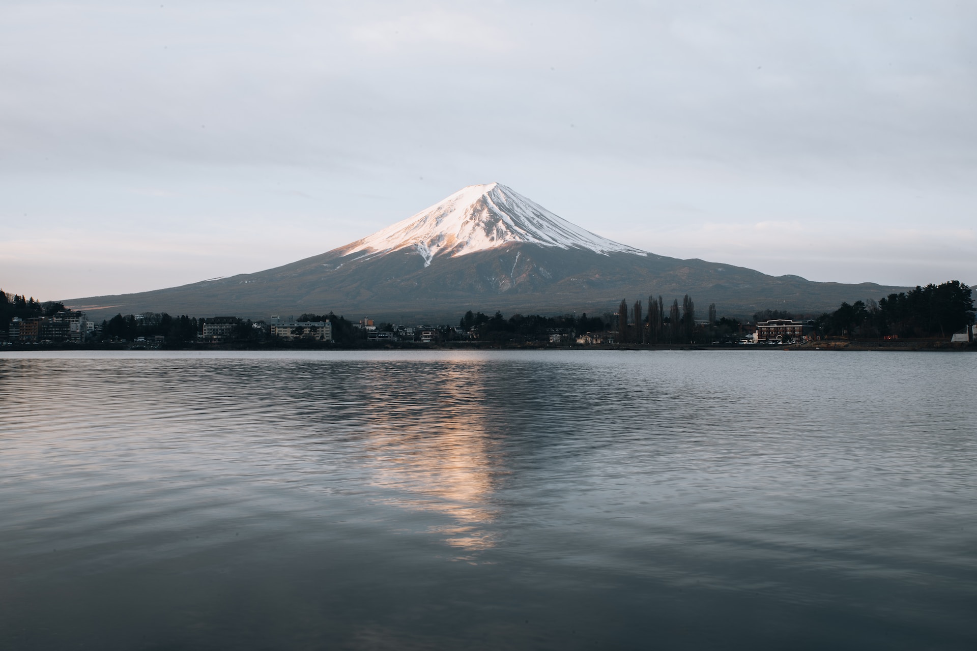 Mt. Fuji in Japan Mt. Fuji in Japan from across the water.